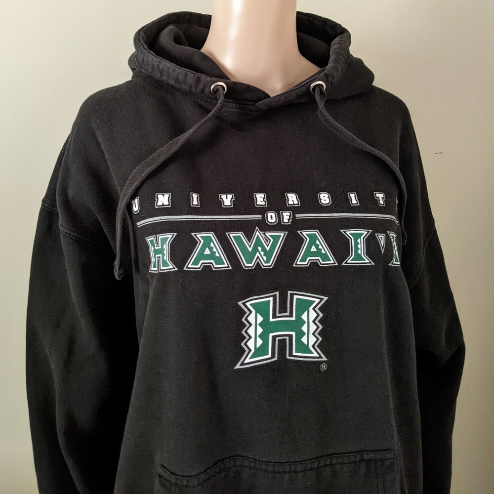 University Hawaii black hoodie, men's XL - Picture 2 of 3